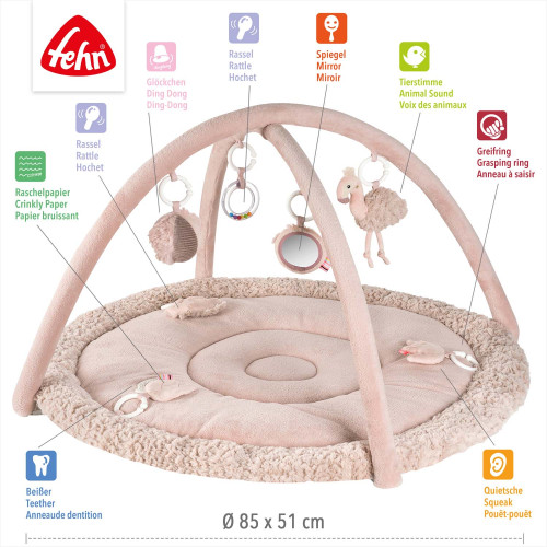3D aktivity deka Baby Fehn Plameniak, Pink