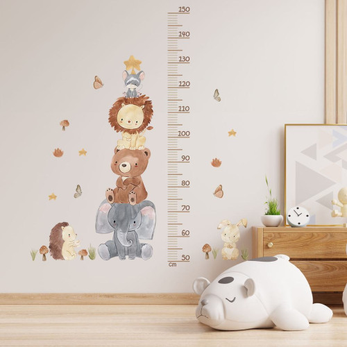 Nástenné samolepky do detskej izby, Animal Pyramid Sipo