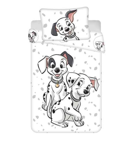 Disney obliečky do postieľky 101 Dalmatins "Play baby" 100 x 135, 40 x 60 cm Jerry Fabrics