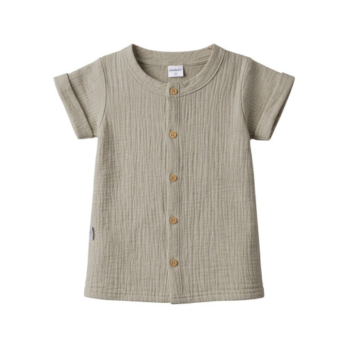Dojčenská mušelínová košeľa s kraťasmi linen New Baby