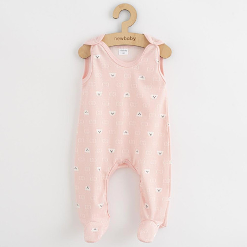 Dojčenské dupačky New Baby Classic II Holka 3ks ružová