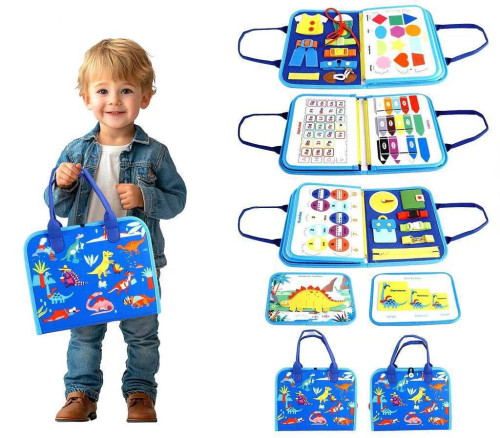 Senzorická busy kniha Dinosaury 2 2Kids Toys