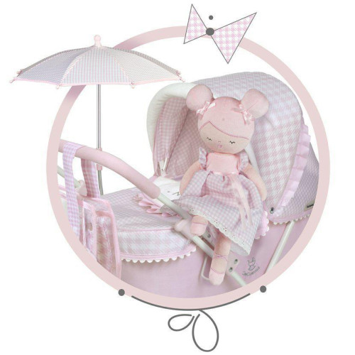 Plyšová bábika Niza 20046 DeCuevas 36 cm s kolískou DeCuevas