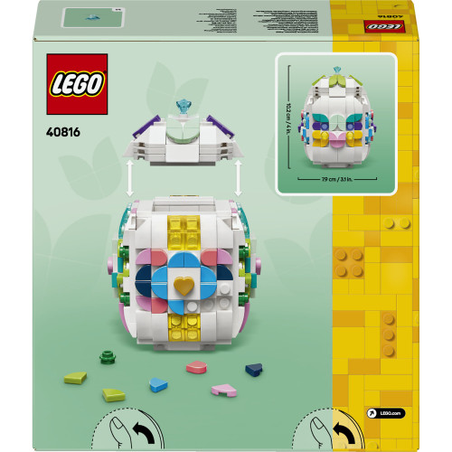 Dekoratívne veľkonočné vajíčko Lego