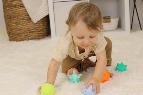 Loptičky s textúrami Super Soft 6 ks Infantino
