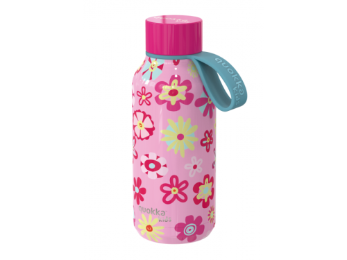Nerezová termofľaša Solid Kids s pútkom 330 ml Qukka
