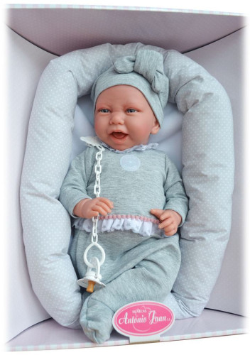 CARLA 33228 Antonio Juan - realistická bábika bábätko s látkovým telom - 42 cm