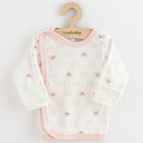 Dojčenská košieľka New Baby Classic II Holka 3ks ružová