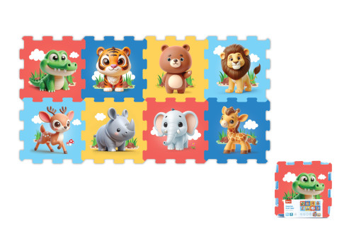 Mäkké bloky zoo 8 ks