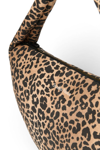Cotton Cross Body bag Brown Leopard Studio Noos