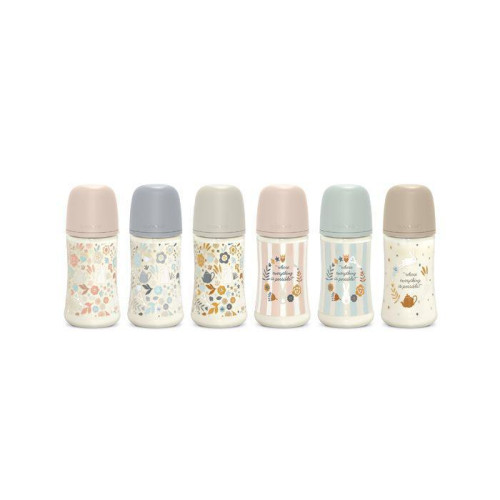 Dojčenská fľaša Wonderland 270 ml Fyziol prietok M Suavinex