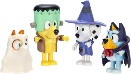 Maškarná párty sada 4 figúrky Bluey