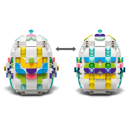 Dekoratívne veľkonočné vajíčko Lego