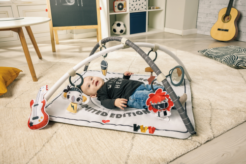 Hracia deka s hrazdou štvorcová Gymini Tiny Rockers Tiny Love