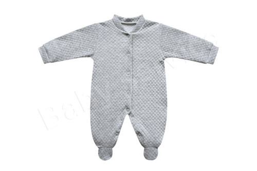 Prešívaná kombinéza sivá Baby Service