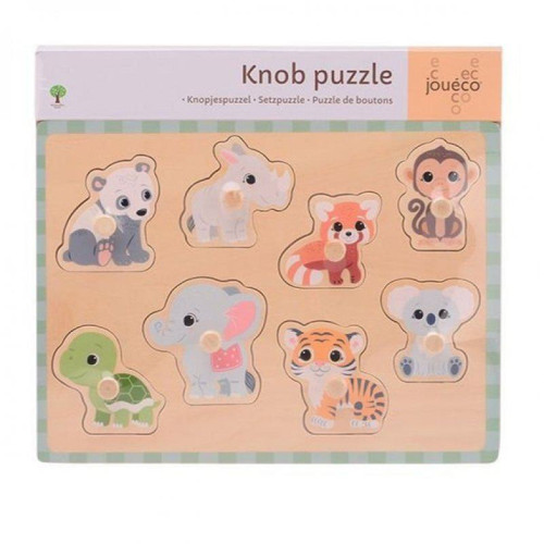The Wildies Family drevené puzzle s úchytmi 18 m+