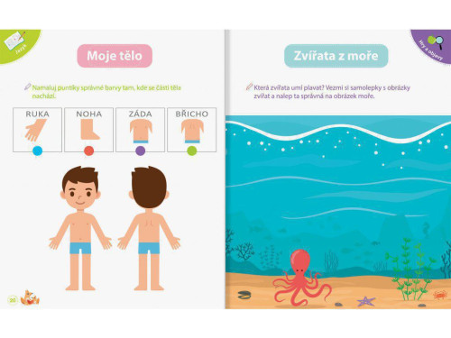 Montessori v škôlke so samolepkami