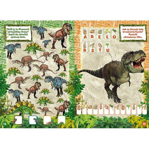 Tetovanie s aktivitami Dinosaury