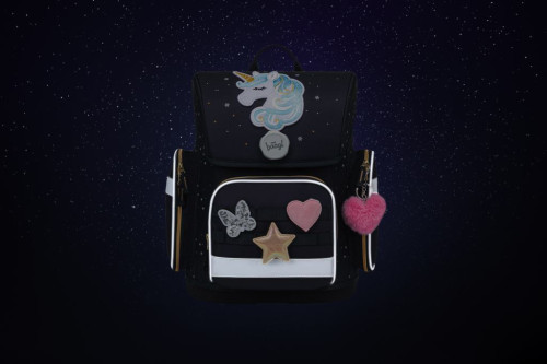 Školská aktovka Ergo Unicorn Gold Baagl