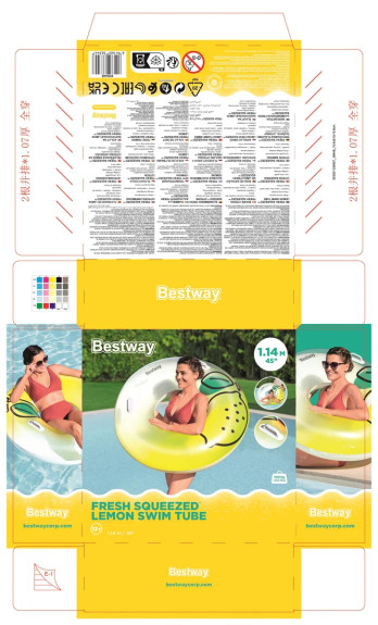 Nafukovací kruh Squeezed Lemon 114 cm Bestway