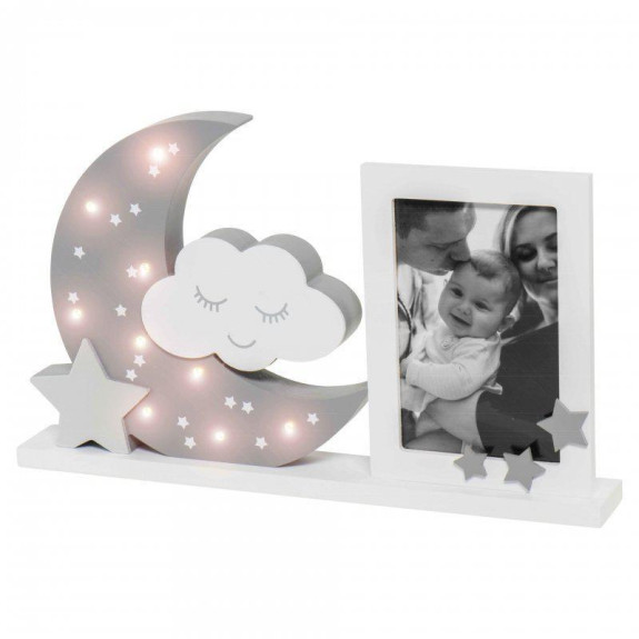 Rámček na fotografiu s LED osvetlením Moonlight Frame Grey