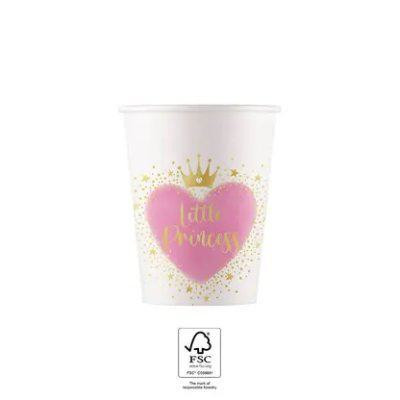 Téglik papierový - Moja malá princezná 200 ml/8 ks