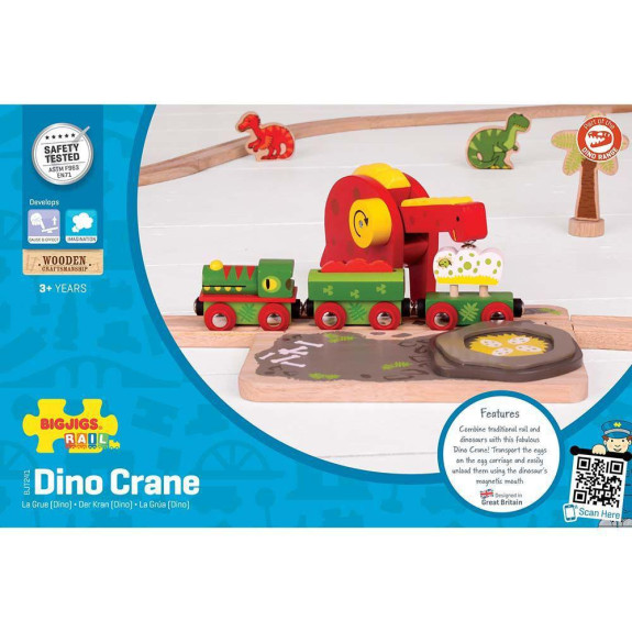 Dinosaurie žeriav Bigjigs Rail