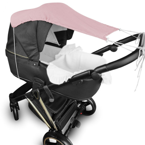 Mušelínová slnečná strieška na kočík Nature Baby Nellys