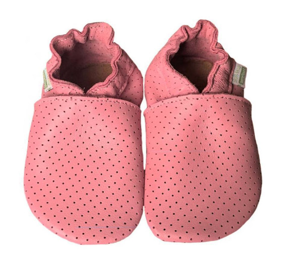 Kožené capáčky dierované Barefoot Vel. XXL (2-3 roky) Hopi Hop