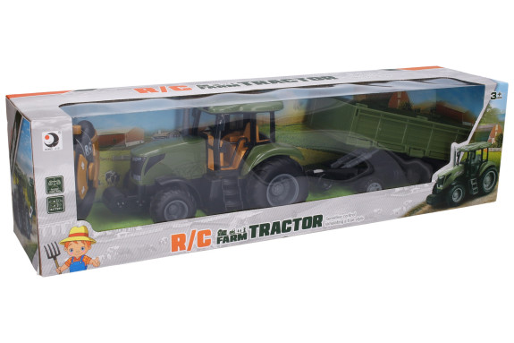 Traktor s vlečkou RC na diaľkové ovládanie 40 cm