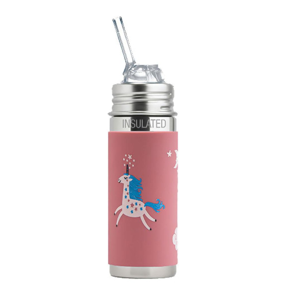 Detská fľaša Termo so slamkou 260 ml Pura