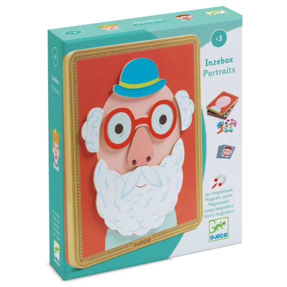 Magnetické Inzebox Veselé tváre Djeco