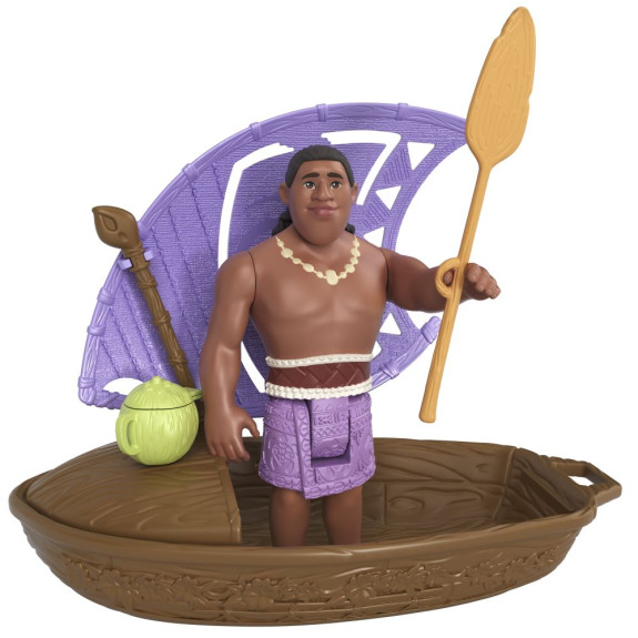 Bábika Vaiana mini prekvapenie v kajaku Disney Mattel