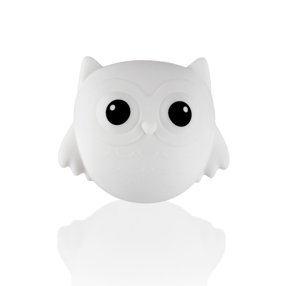 Silikónové nástenné nočné svetlo Owl Zopa