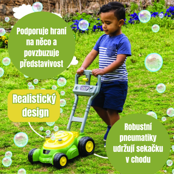 Bublifuková kosačka John Deere Kids