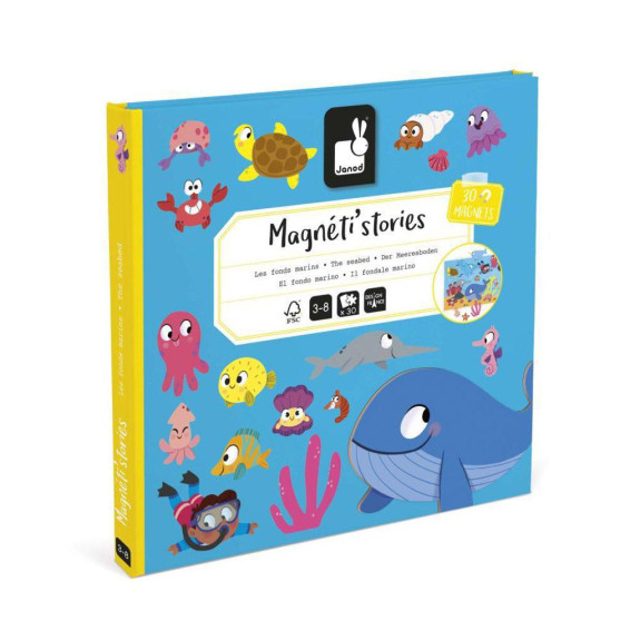 Magnetická kniha Magnetistories Morský svet Janod