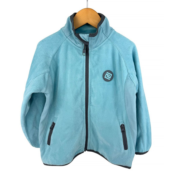 Detská športová outdoorová mikina Turquoise Pidilidi