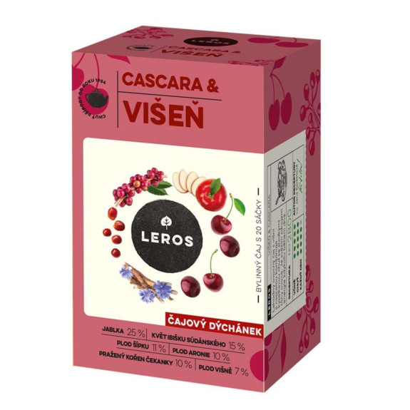 Čajový večierok, višňa & cascara Leros