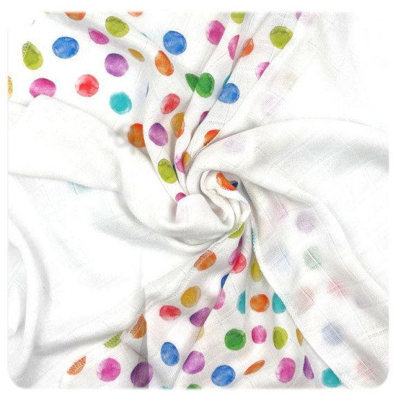 Bambusové obrúsky BMB 30 x 30 cm Digi Watercolour Polka Dots Mix Xkko