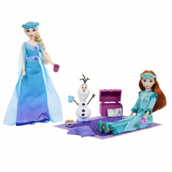Bábiky Anna a Elsa pyžamová párty Frozen