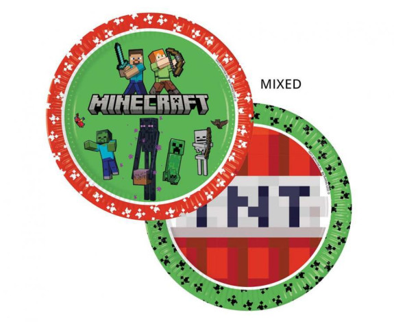 Taniere papierové EKO - Minecraft 23 cm/8 ks