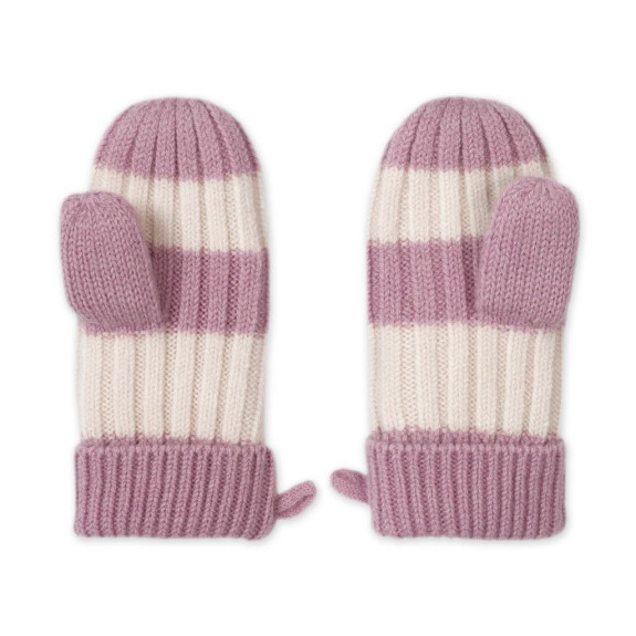 Rukavice Stripe Merino Mauve Lodger