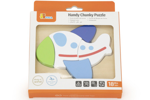 Drevené puzzle pre najmenších - lietadlo