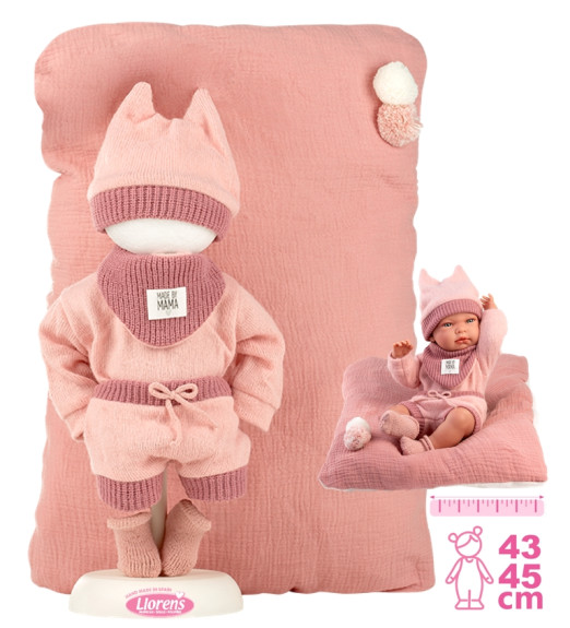 Obleček pre bábiku bábätko New Born veľkosti 40-42 cm s doplnkami Llorens