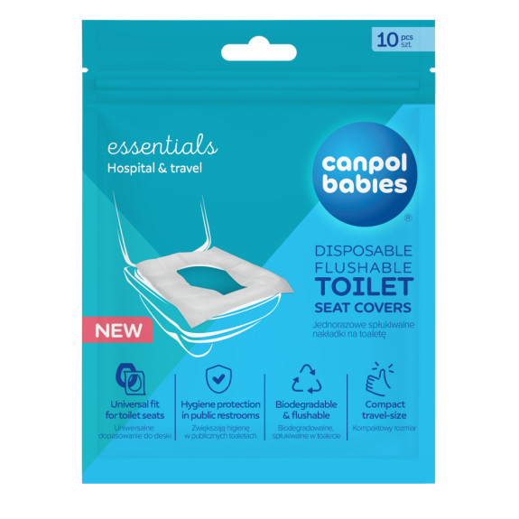 Hygienické jednorazové WC podložky 10 ks Canpol babies