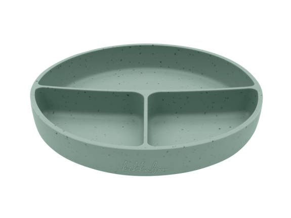 Tanier delený s prísavkou Platinum Silicone KikkaBoo