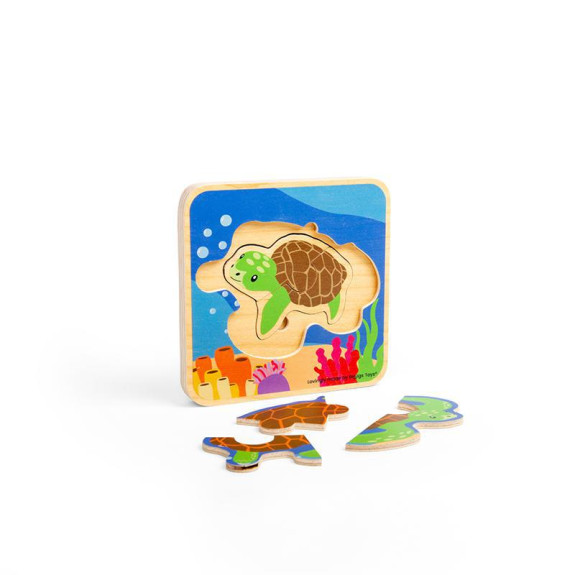 Puzzle Životný cyklus korytnačky Bigjigs Toys