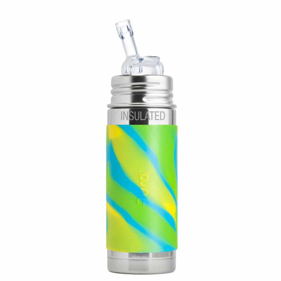 Detská fľaša Termo so slamkou 260 ml Pura