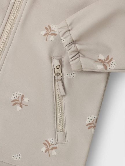 Softshellová bunda Lake Silver Cloud Flower Leokid