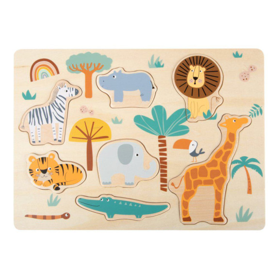 Vkladacie puzzle Safari small foot